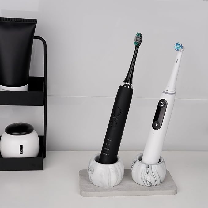 2 Pack Ceramic Toothbrush Holder - Image 5