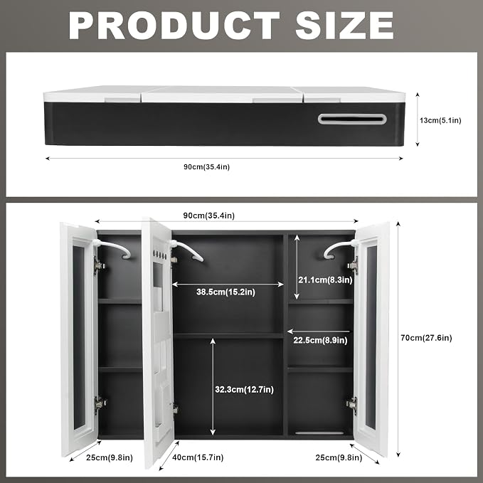 Lighted Bathroom Medicine Cabinet - Image 2