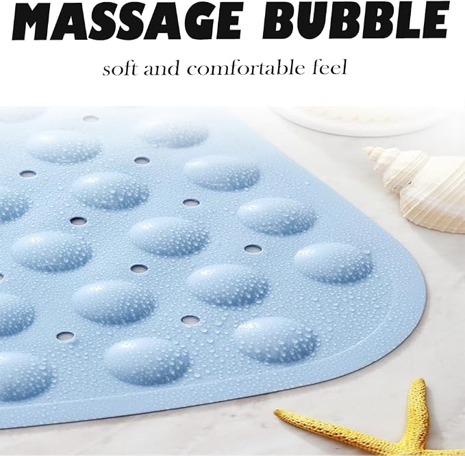 Mrcrypos Corner Shower Mats 25.5 x 25.5 Inches Bath Mat - Image 3
