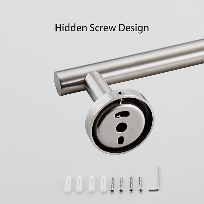 Bath Towel Bar, 18 Inch 304 Stainless Steel Thicken Towel Holder - Image 6