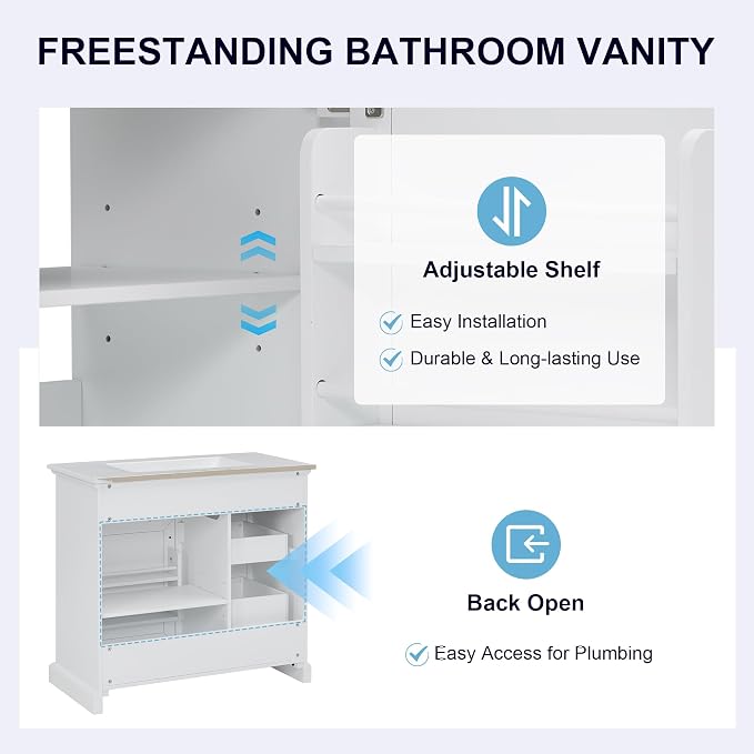 Linique 36" Bathroom Vanity - Image 6