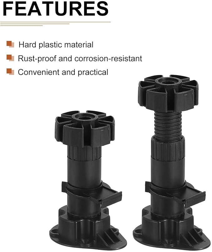 100x46mm Adjustable Leveling Feet - Image 3
