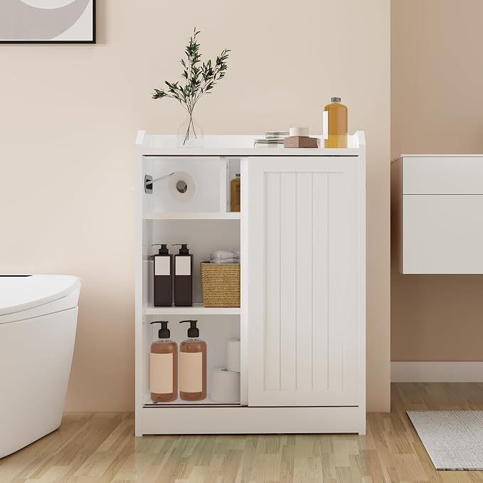 Small Bathroom Cabinet, Bathroom Storage Cabinet - Image 2