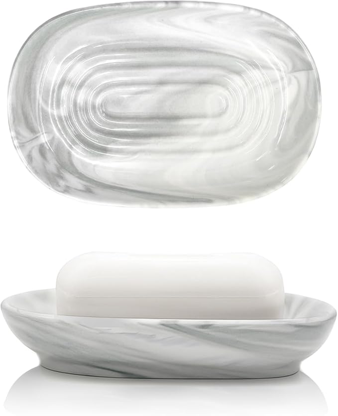 Elegant Ceramic Soap Dish for Shower by Aenfaiy
