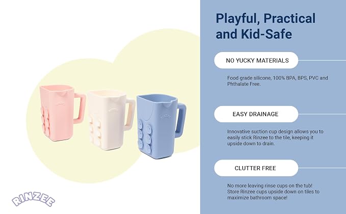 Rinzee® Baby Bath Cup with Suctions - Image 2