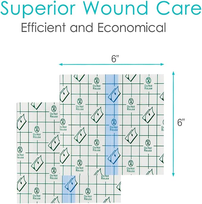 Tattoo Aftercare Bandage 6x6 inch Second Skin Healing Protective Clear Adhesive - Image 5