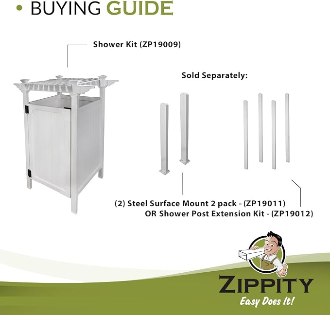 Zippity Outdoor Products Hampton Shower Enclosure - Image 5