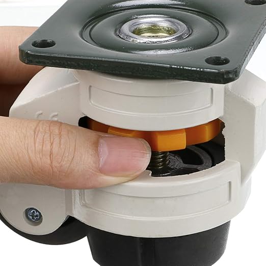 Skelang 4 Pcs 40F Leveling Machine Caster, Top Plate Leveling Wheel - Image 5