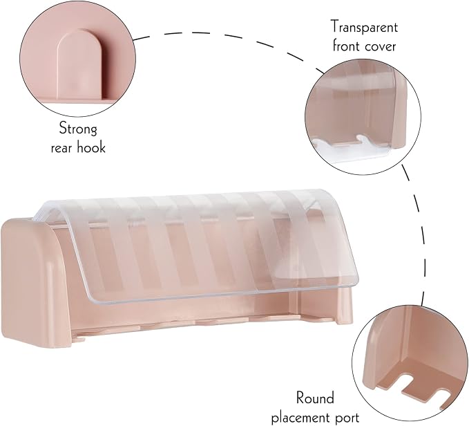 5 Slots Wall Mount Toothbrush Holder - Image 2