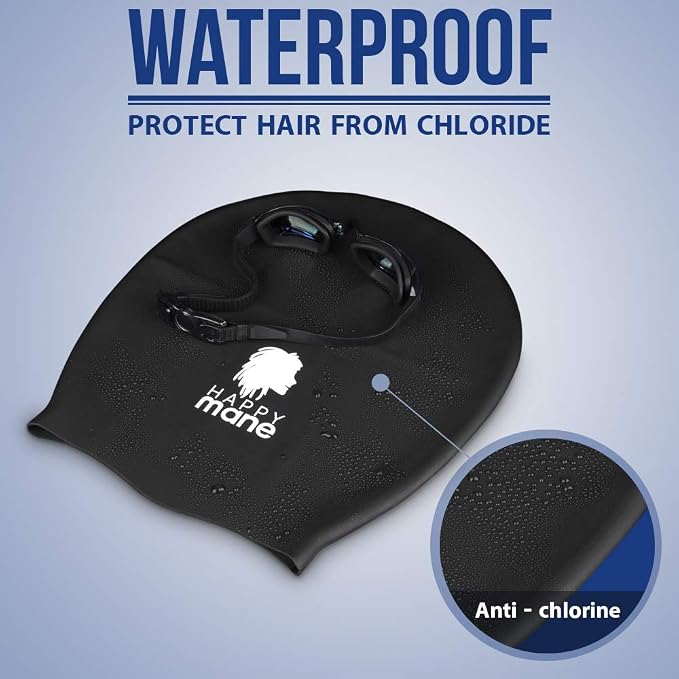 Large Extra Large XL Silicone Swim Cap - Image 7