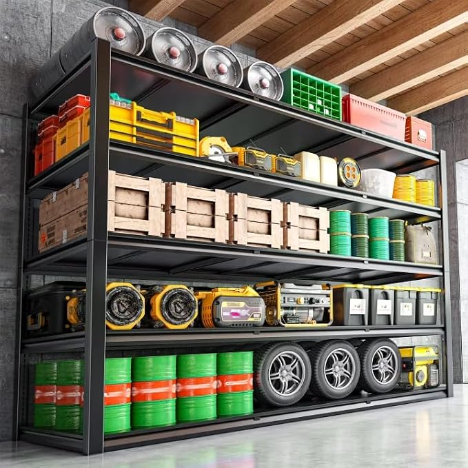 72.2" H Garage Shelving 3000LBS Metal Shelving Unit Adjustable Garage Storage - Image 2