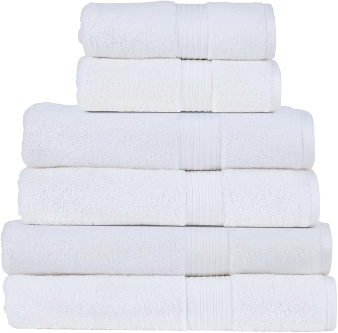 Christy Supreme Hygro Family Towel Set | White | 100% Luxury Supima Cotton | by Christy