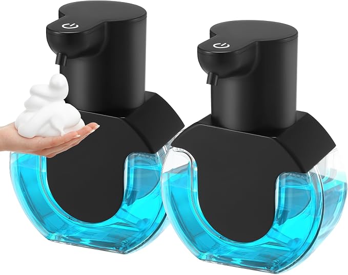 2 Pack Automatic Soap Dispenser, 14.2oz/420ML Touchless Automatic Foaming Hand by VZZNN