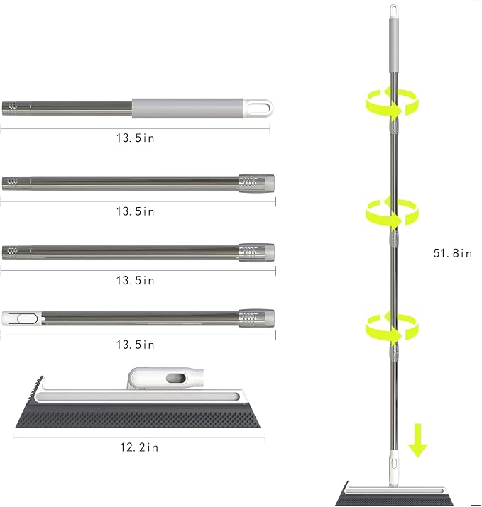 Squeegee Broom for Floor, Floor Squeegee for Concrete and Tile Cleaning - Image 2