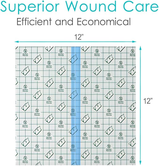 12" x 12" Shower Shields Wound Cover, Large Waterproof Bandages - Image 5