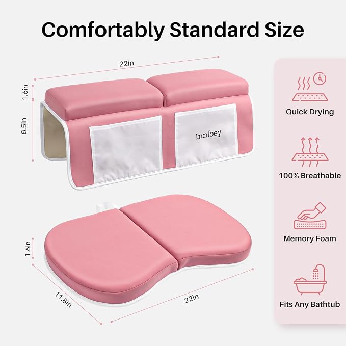 Odor-Free Baby Bath Kneeler and Elbow Rest Pad Set, 1.6'' Thick, Quickly Dry - Image 5