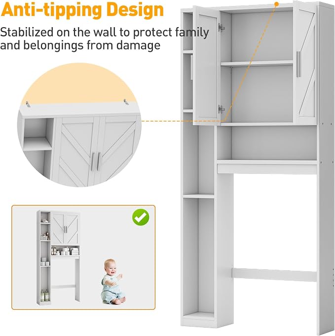 Over The Toilet Storage Cabinet - Image 6