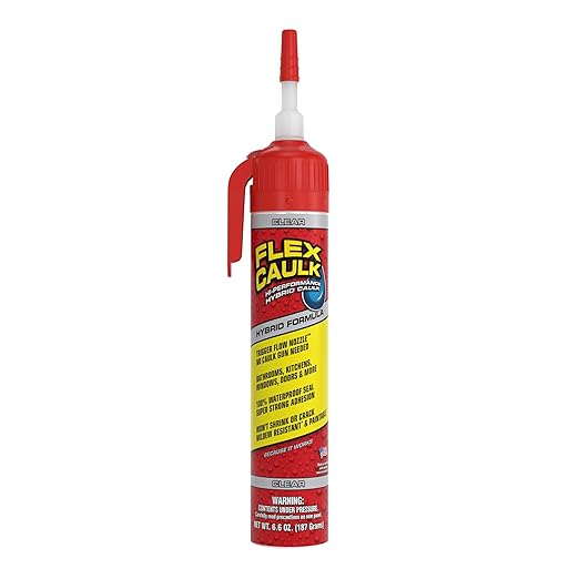 Flex Caulk, Waterproof & Weatherproof Hybrid Polymer Sealant, Baseboards by FlexSealProducts