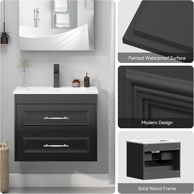 YOURLITE 24" Floating Bathroom Vanity - Image 6