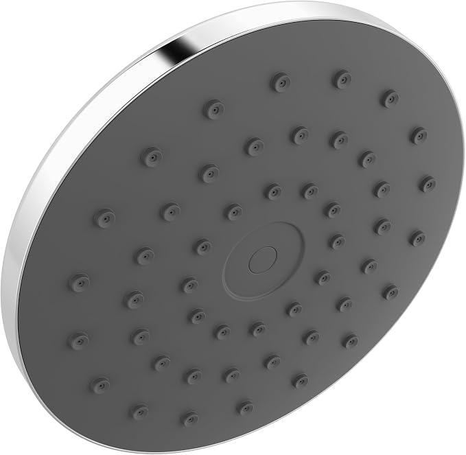 Delta PivotPro Chrome Rain Showerhead, Single Setting 7 Inch Round Shower Head by DeltaFaucet