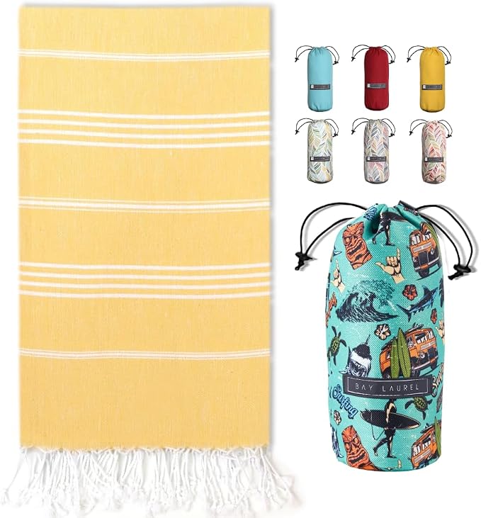 BAY LAUREL Turkish Beach Towel by BayLaurel