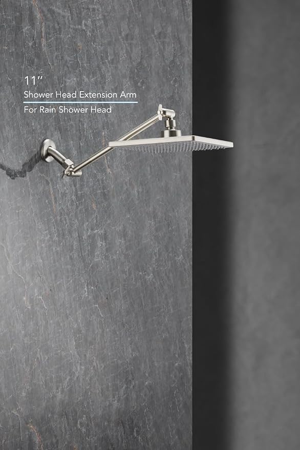 11 Inch Adjustable Shower Head Extension Arm - Image 7