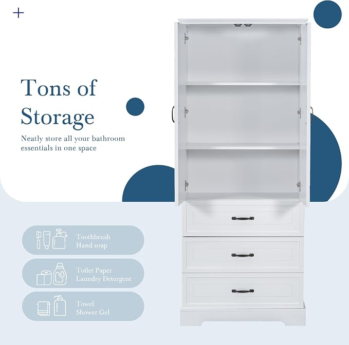 Favfurish 69" Tall Bathroom Storage Cabinet - Image 6
