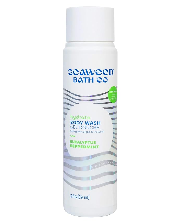 Seaweed Bath Co. Hydrate Body Wash, Eucalyptus Peppermint Scent, 12 Ounce by TheSeaweedBathCo