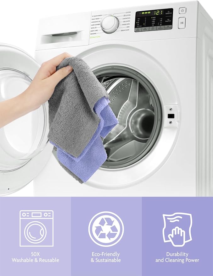 Fantasticlean Microfiber Cleaning Cloth Roll -75 Pack, Tear Away Microfiber - Image 8