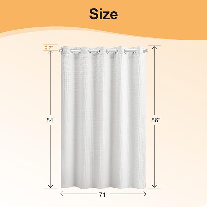 River Dream Extra Long Cotton Blend Shower Curtain - Image 7