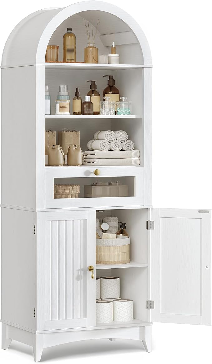 66" Tall Bathroom Storage Cabinet - Image 9