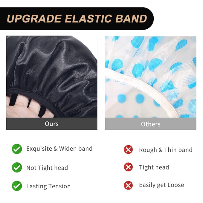 Aquior Shower Cap, Extra Large Shower Cap - Image 4