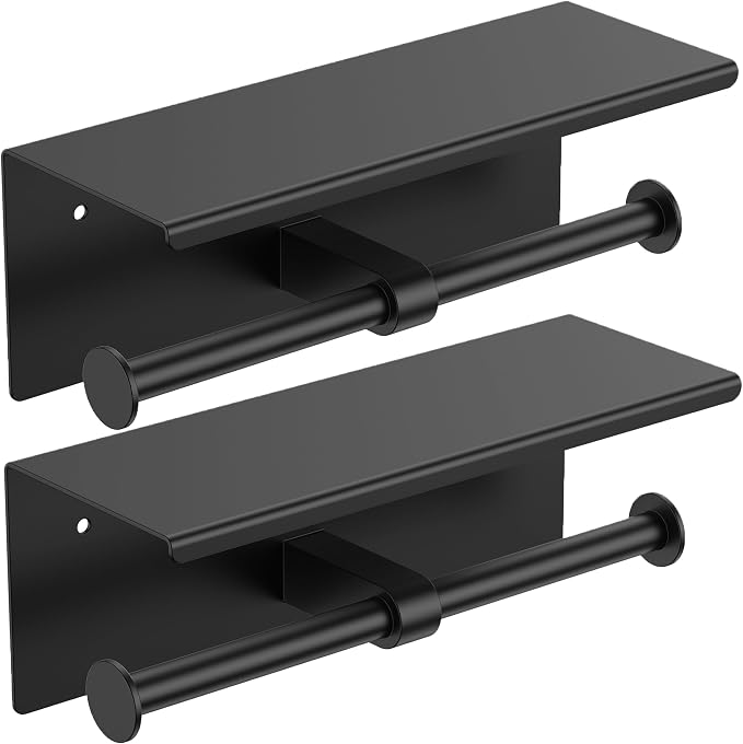 FORIOUS 2 Pack Double Toilet Paper Holder by FORIOUS