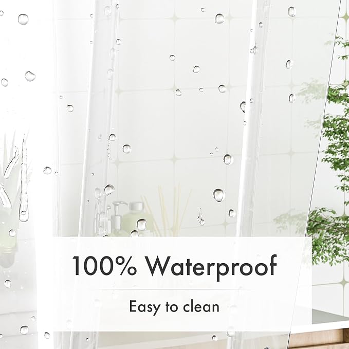 Amazer Plastic Shower Curtain Liner - Image 4
