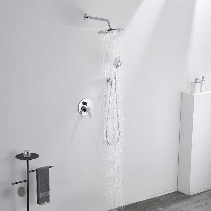 Iriber Shower System Wall Mounted Shower Faucet Mixer Set - Image 2