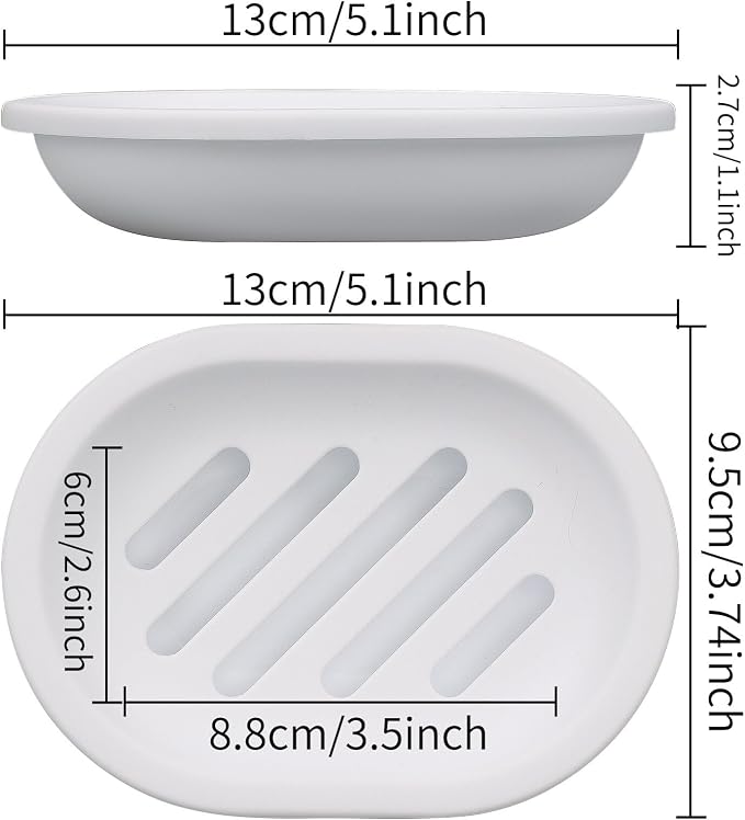 Topsky Soap Dish for Shower, Soap Bar Holder Shower - Image 3
