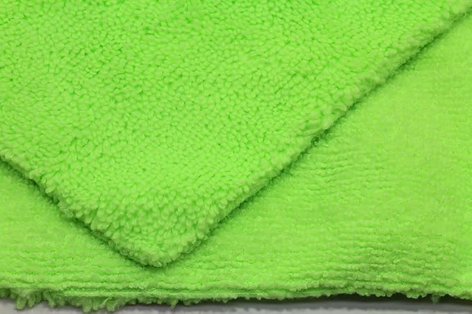 Autofiber Edgeless Two-Pile Microfiber Detailing Towel Green - Image 3