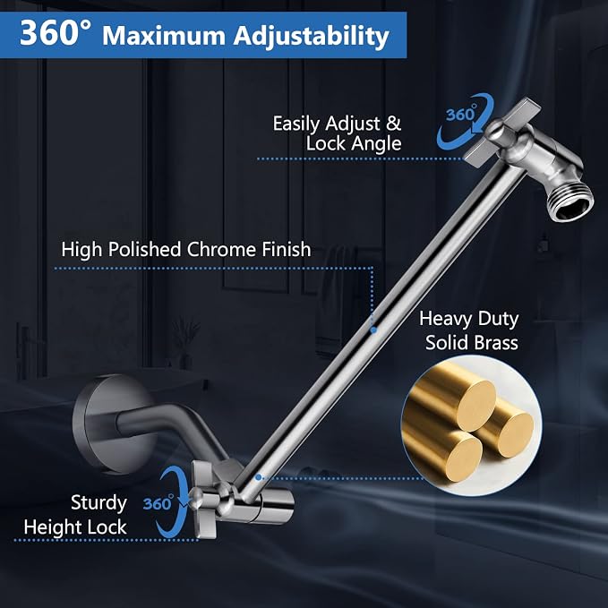 12'' High Pressure Rain Shower Head - Image 5