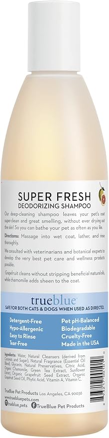 TrueBlue Grapefruit & Chamomile Deodorizing Dog Shampoo – Cleansing Wash - Image 2