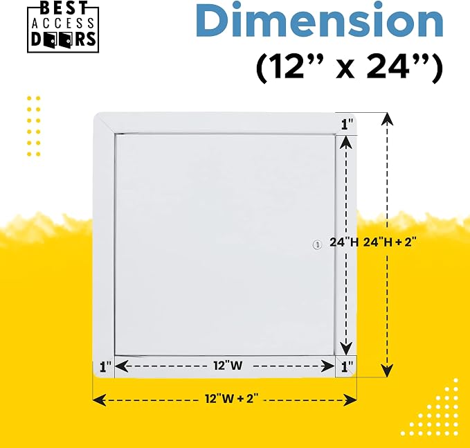 Best 12" x 24" Universal Access Panel – Flush Steel Door - Image 3