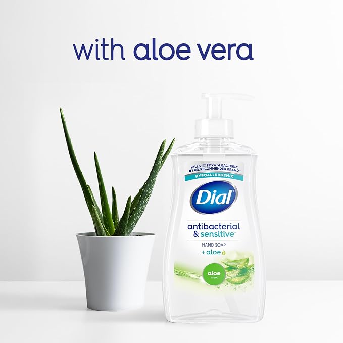 Dial Antibacterial Defense Liquid Hand Soap + Aloe, Aloe Scent, 11 Fl Oz - Image 5