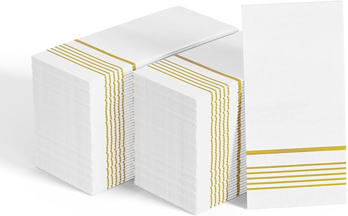 400 Pack Paper Napkins, Disposable Guest Towels Party Dinner Napkins Soft by JOLLYCHEF