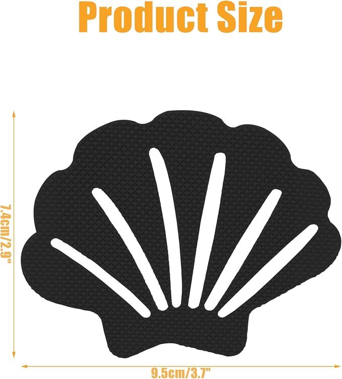 Bathtub Stickers Non Slip, Shell Shaped Tubs Safety Shower Treads, Adhesive - Image 7