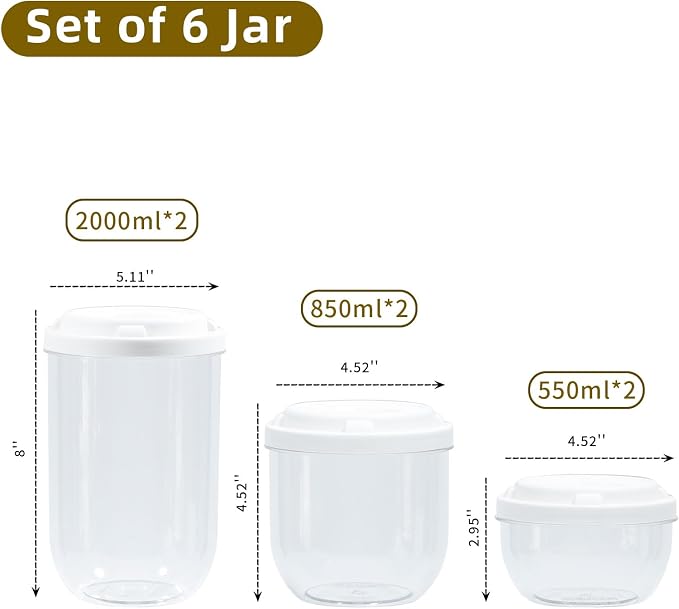 FABROK 6 Pack Candy Storage Organizer - Image 2