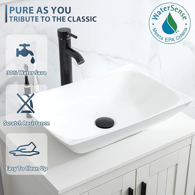 eclife 48" Modern Bathroom Vanity Sink Combo Freestanding Cabinet - Image 5