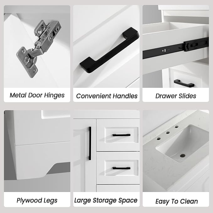 36" Modern Bathroom Vanity - Image 3