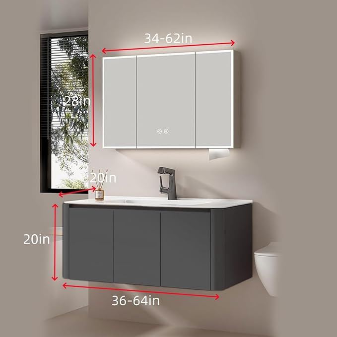 Bathroom Cabinet with Sink - Image 2