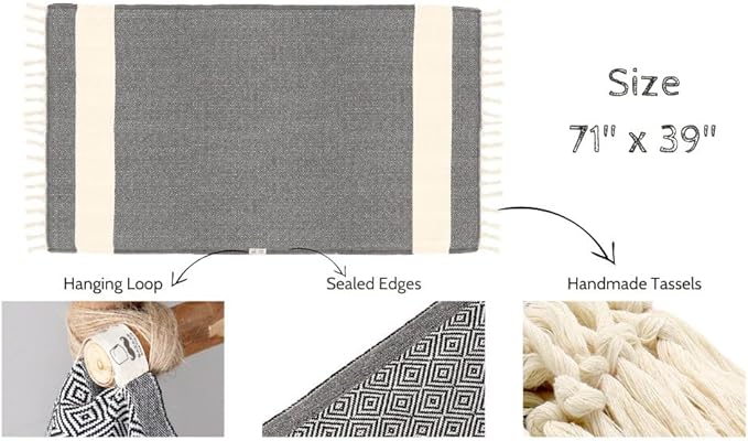 Bazaar Anatolia Turkish Beach Towel – 100% Cotton, Quick Dry, Lightweight and - Image 5