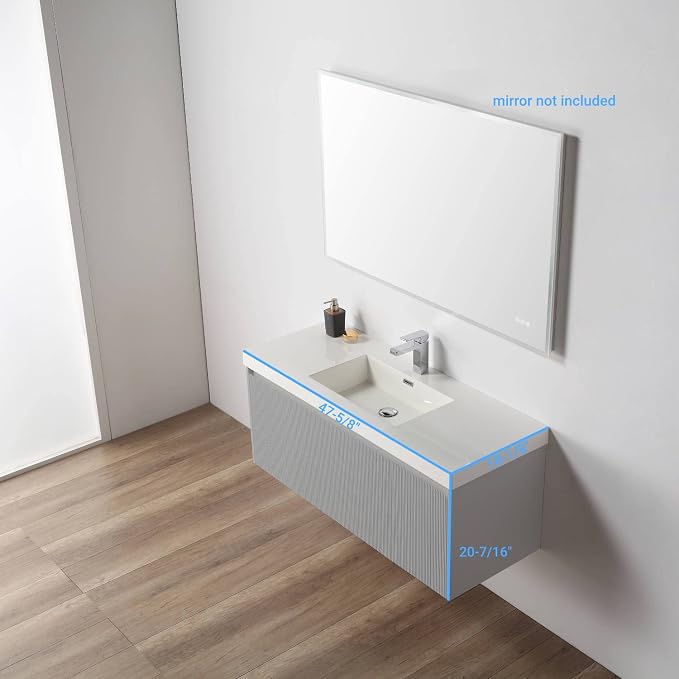 Blossom Wall Mounted 48 Inch Bathroom Vanity - Image 6