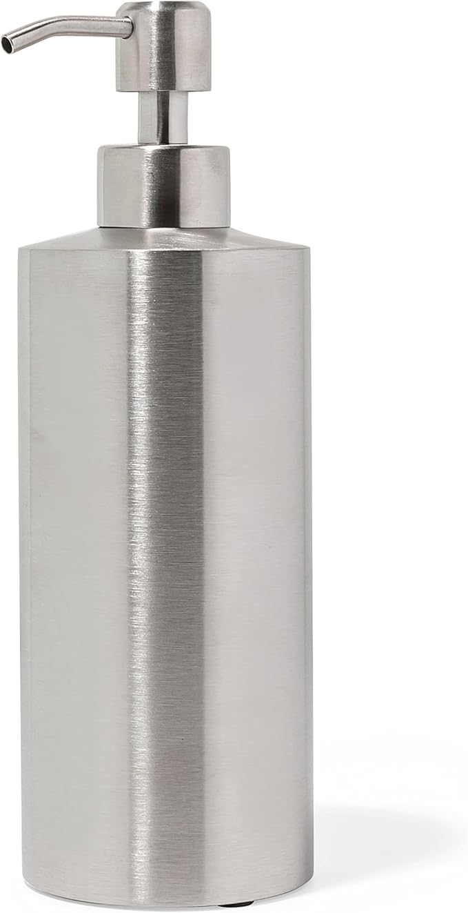 Silver Soap Dispenser Stainless Steel by YEWDesign